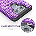 LG G6 Case, LG G6 Back Cover, TILL(TM) Studded Rhinestone Crystal Bling Diamond Shock Absorbing Hybrid Defender Rugged Slim Case Cover For LG G6 2017 Release 5.7Inch [Purple]