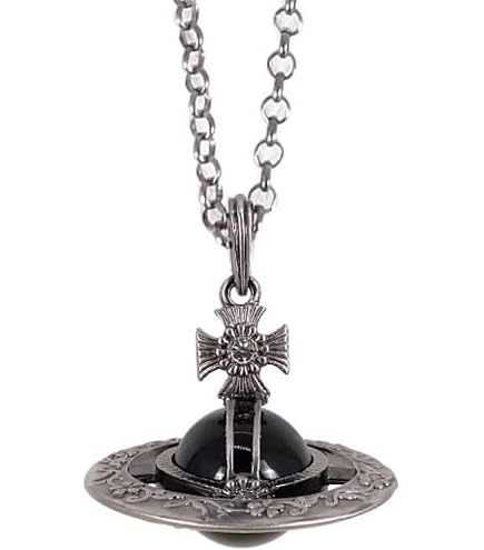 Amazon.com: ZHAOZHAO Punk Crystal Quartz Black and Red Saturn