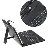 8" Inch USB Keyboard Leather Kick Stand Case Cover for Android 4.0 Tablet pc MID ePad + HSINI Black Stylus Pen + 5 pin OTG Cable