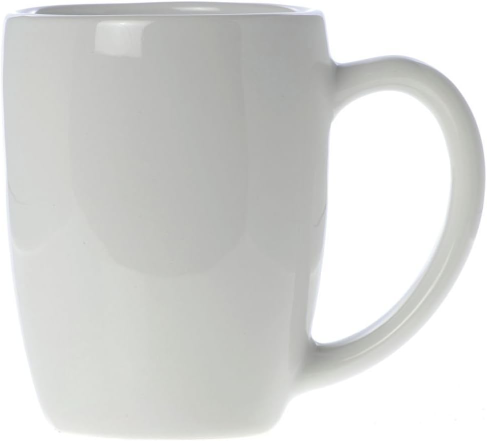 Diversified Ceramics San Antonio 10 Oz 3 1/2" Dia x 4 1/4"H One-Piece White Ceramics Mugs