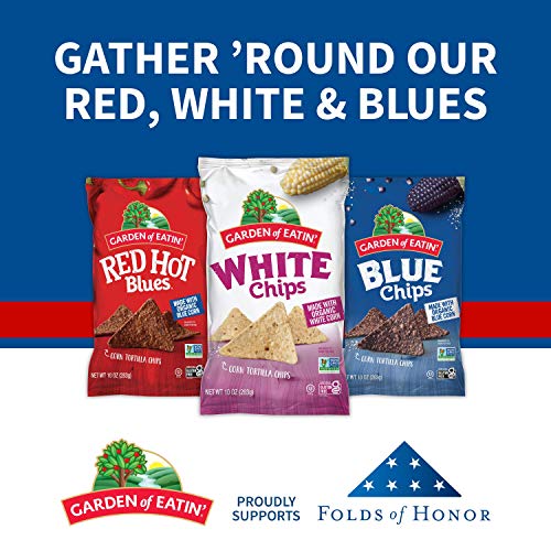 Garden of Eatin' Corn Tortilla Chips, Red Hot Blues, 16 Oz (Pack of 12) (Packaging May Vary
