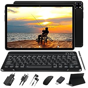 FACETEL Tablet 10 Inch Android 10, Tablet Octa-Core 4GB RAM 64GB ROM(128GB Expansion), 5G+2.4G WiFi | 1920 * 1200IPS HD…