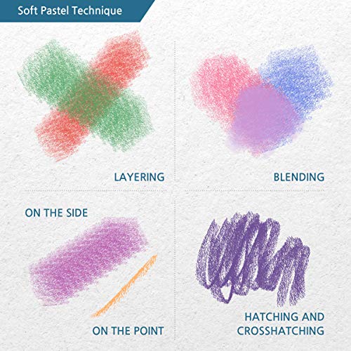 HA SHI Soft Chalk Pastels, 24 Assorted Colors Non Toxic Art Supplies