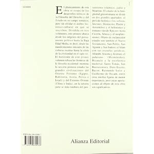 1: Historia de la filosofia del Derecho y del Estado / History of Philosophy of Law and the State: De los origenes a la baja edad media / From the ...