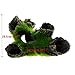 Aquarium Rock Cave Decoration with Green Grass for Fish Shrimp Hiding Aquarium Ornament
