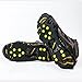 Carryown Ice Cleats, Ice Grips Traction Cleats Grippers Non-Slip Over Shoe/Boot Rubber Spikes Crampons Anti Easy Slip 10 Steel Studs Crampons Slip-on Stretch Footwear + 10 Extra Replacement Studs