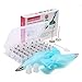 52 Pieces Cake Decorating Tips Set Storage Case,Cupcake Decoration Supplies Kit with 42 Stainless Steel Icing Tips , 2 Silicone Pastry Bag, 2 Flower Nails, 2 Couplers and 1 Wash Brush for Cookie