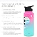 Simple Modern 32 Ounce Summit Water Bottle - Stainless Steel Tumbler Metal Flask +2 Lids - Wide Mouth Double Wall Vacuum Insulated Leakproof Ombre: Sorbet