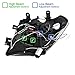 Spec-D Tuning 2LHP-PATH05JM-TM Nissan Pathfinder Frontier Black Halo Led Projector Headlights