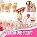 Clear Acrylic Ice Cream Cone Holder Stand 10 Holes to Display Snow Cones Sushi Hand Rolls Popcorn Candy French Fries Sweets Savory, Ice Cream Recipe Ebook Included