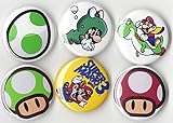 Mario Brothers - Buttons Set - 6 Piece 1