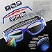PONOSOON Sports Goggles Glasses for Kids for Basketball Football Volleyball 1812(Transparent Blue)