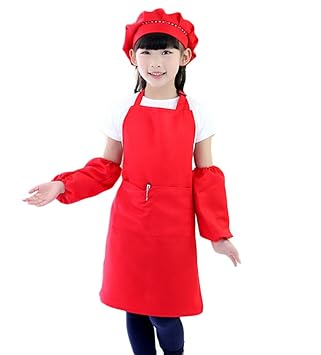 Amazon Gespout エプロン 子供 おしゃれ 女の子 男の子 調節可能 撥油