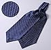 SetSense Men's Polka Dot Jacquard Woven Self Cravat Tie Ascot