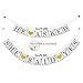 He Asked She Said Yes Gold Glitter Banner - Engagement Bridal Shower Wedding Party Decorations -NO DIY Required