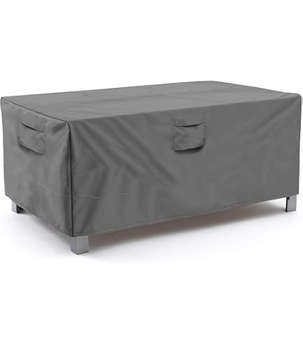 ICOVER Patio Table Cover - 113" X 76" Rectangular/Oval Waterproof Cover With Buckles & Drawstring