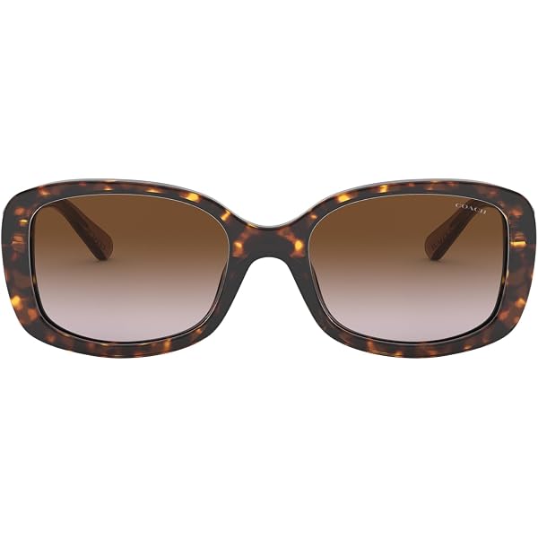 Amazon.com: COACH HC8320 Sunglasses, Dark Tortoise/Dark  display picture 1