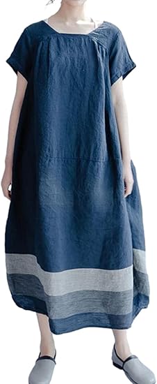 Amazon Co Jp ココスピグミー ワンピース マキシワンピース ロングワンピース 半袖 綿100 ロング丈 レディース 2400 服 ファッション小物