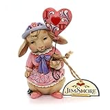 Jim Shore HWC Love is in the Air Bunny with Balloon Valentines Figurine 4054533