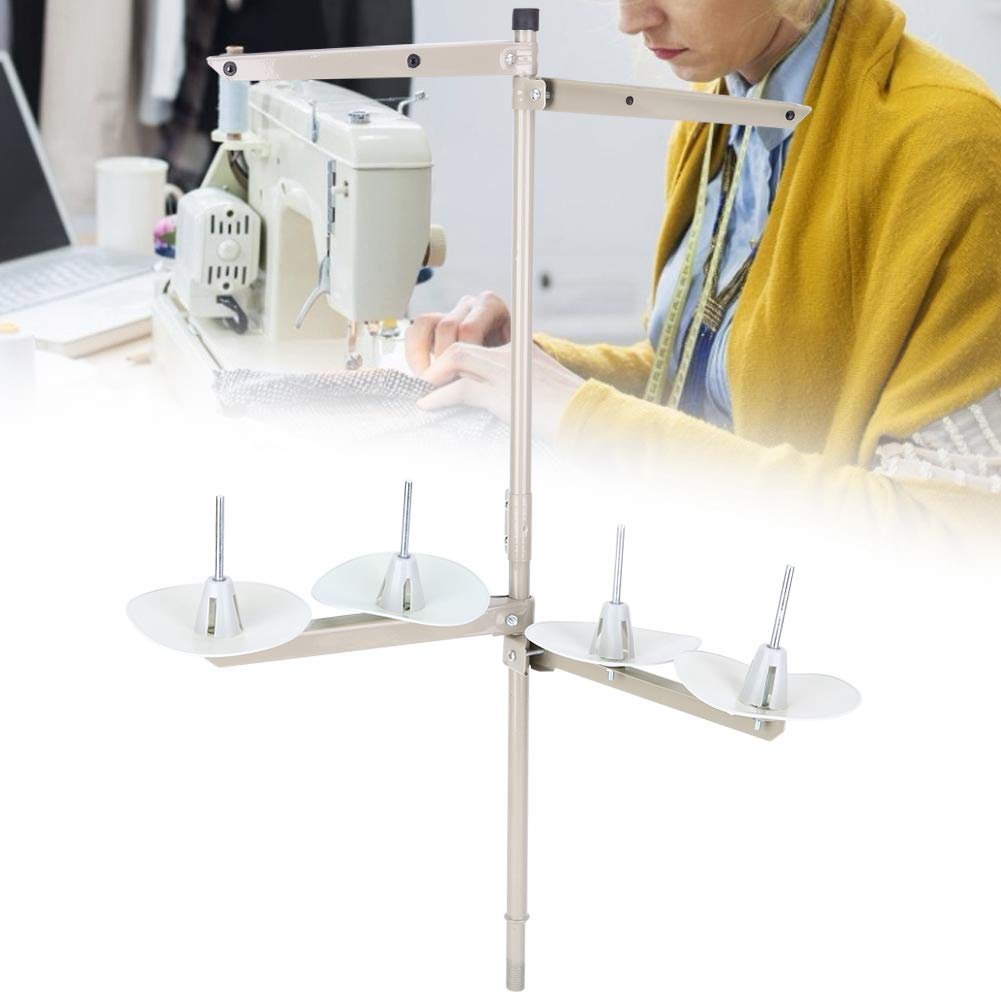 Cikonielf Spool Holder for Sewing Machine Thread Cone and Spool Stand Sewing Thread Holder Rack for Home Industrial Sewing Machine Embroidery Sewing Embroidery (4 - Thread)