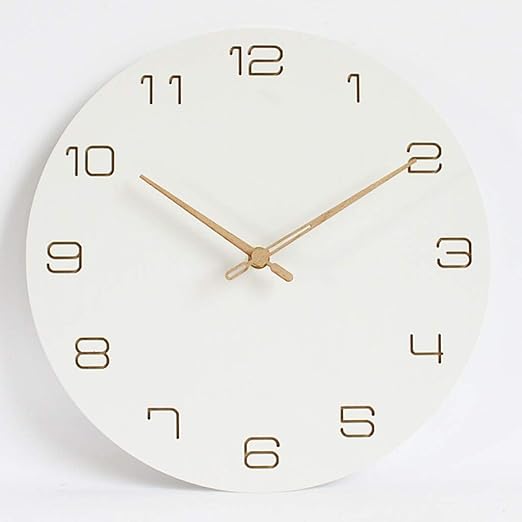 Amazon Com Wall Clocks Battery Operated Non Ticking Battery