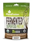 PlantFusion Fermented Superfood Protein Powder, USDA Organic, Gluten Free, Vegan, Non-GMO, Packaging May Vary, Chocolate, 300g