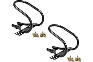 Mytee Products 7" Motorcycle Wheel Chock Steel for E-Track/X-Track System - Black (2 Pack)