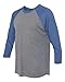 Next Level Unisex Triblend 3/4-Sleeve Raglan M VINT RYL/ PR HTR