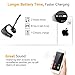 Bluetooth Headset, Wireless Bluetooth Earpiece Headphones Earbuds Ear Hooks Earphones with Noise Cancelling Mic and Carrying Case for Business/Office/Driving/Truck  Support iPhone/ Android Cellphones