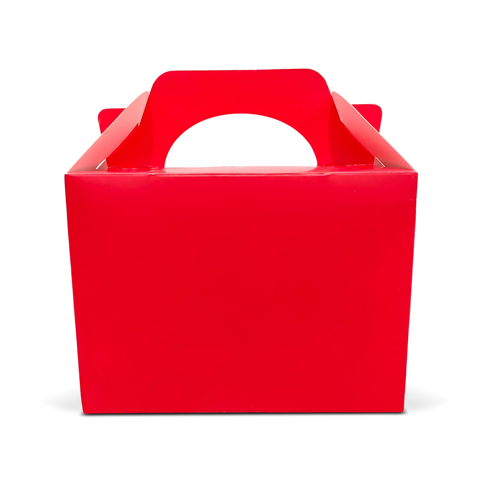 Lotus 30-Pack Kids’ Party Favor Boxes - Vibrant Red Party Boxes for Birthdays, Weddings, Baby Showers, Picnics, Halloween and Special Events -Ideal Meal & Treat Loot Bags for Fun and Festivity (Red)