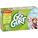 Yoplait, Go-Gurt Disney Frozen Portable Low Fat Yogurt Variety Pack Tubes, Strawberry/Vanilla, 32 oz
