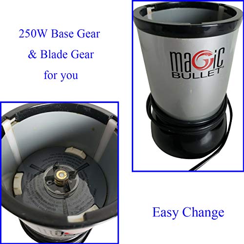 LONYE 250W Base Gear & Blade Gear Replacement Part for Magic Bullet Blender MB1001(Set of 2)