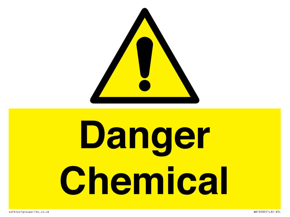 Danger Chemical Sign - 200x150mm - A5L