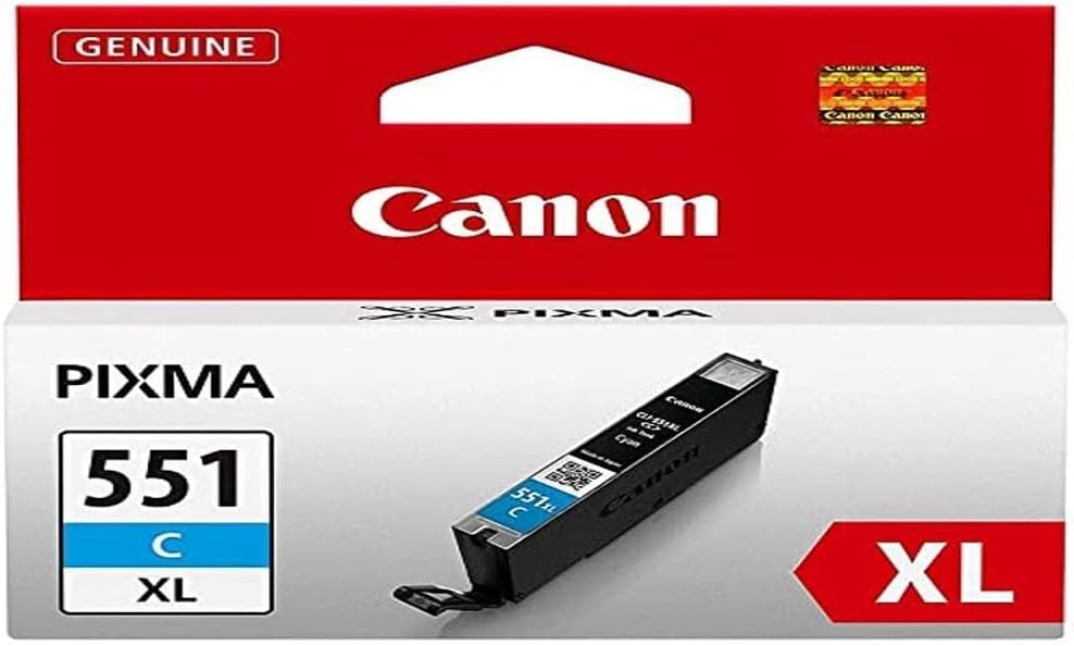 Canon CLI-551C XL Cyan High Yield Inkjet Cartridge 6444B001 for PIXMA
