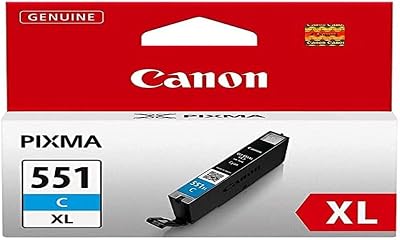 Canon CLI-551C XL Cyan High Yield Inkjet Cartridge 6444B001 for PIXMA