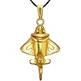 Across The Puddle, Ancient Aliens Collection, Real 24k GP Quimbaya Flyer Pendant Necklace| Pre-Columbian Quimbaya Ancient Aircraft | Ancient Astronauts | Original Golden Jets Collection