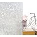 Housolution Refraction Privacy Window Films, No-glue Static Privacy PVC Window Films Non-adhesive Frosted Glass Sticker Heat Control Anti UV Protective Cover for Home, Diamond Cutting (78.7 x 17.7 IN)