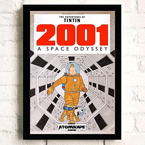 The Adventures of Tintin Cartoon Poster Prints Wall Art Decor Unframed,Multiple Patterns Available,16x12 32x22 Inches