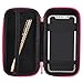 iDream365 Fountain Pen Case Holder,Hard Protective Carrying Case/Bag/Pouch/Holder for Executive Fountain Pens,Ballpoint Pens-Black/Pink