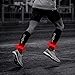 BSEEN 2 Pack LED Armbands for Running - Glow in The Dark Safety Running Gear LED Bracelet Sports Wristbands (red)