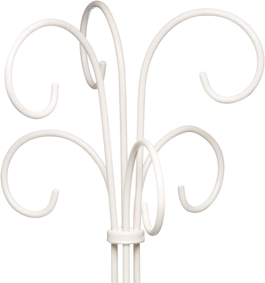 KitchenCraft Classic Collection Wrought Iron Mug Tree Stand, 37 cm (14.5, Cream, 20 x 20 x 37 cm - Image 5