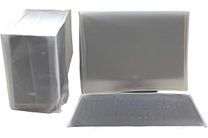 Computer Dust Cover, SZBRO Monitor +Keyboard+CPU Tower Desktop 3 Pieces Set PC dust proof Computer covers Case (20"-21'' Moni