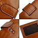 YALUXE 67 Card Slots Soft Cowhide Waxed Leather Card Case Wallet Long