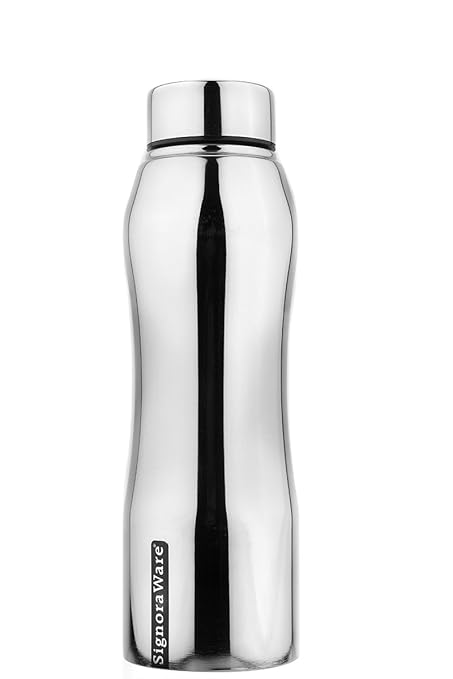 Signoraware Oxy Stainless Steel Water Bottle, 750ml/30mm, Silver (SIG_3411)