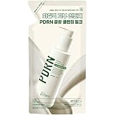 MAKE P:REM PDRN Pore Clay Cleansing Milk, Hydrating Gentle Face Wash for Sensitive Skin, Korean Face Wash, Milky Cleanser, 6.76 fl.oz. (100ml, Refill Pouch)