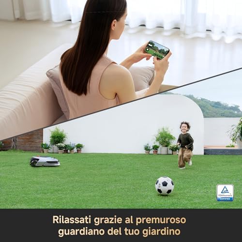 A2 1200 Robot Tagliaerba, Connessione Wireless senza RTK, per 1200m²