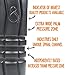 Foam Roller For Muscles by Live Infinitely-17” x 5”- Features First Ever Unique Spinal Channel- Made From High Density EVA Foam & ABS Inner Core- Best Deep Tissue Massager Plus eBook (Black)