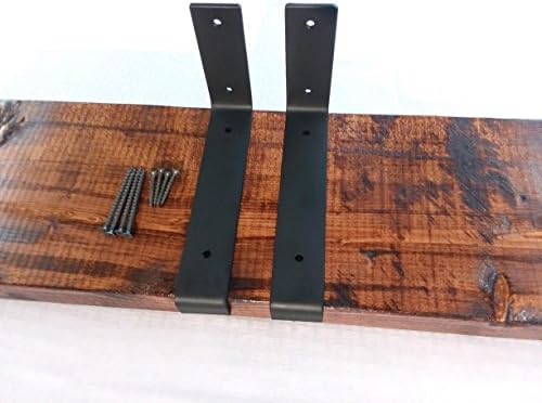 FREE SHIPPING 24" Long Pick Your Width Wood Shelf with Brackets and Hardware Rustic Modern Decorative Home Shelves