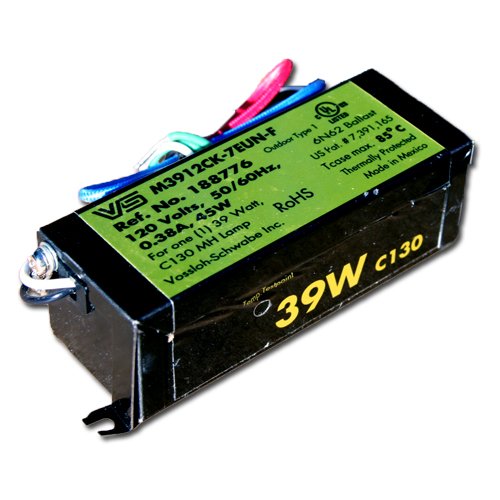 M3912CK-7EUN-F VS Vossloh Schwabe electronic HID ballast for 39w lamps