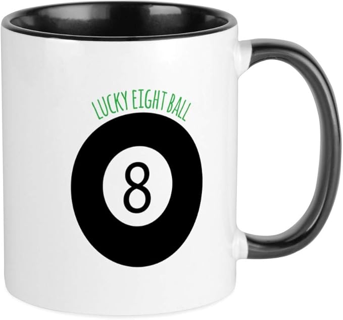 CafePress Lucky Eight Ball Mugs Unique Coffee Mug, Coffee